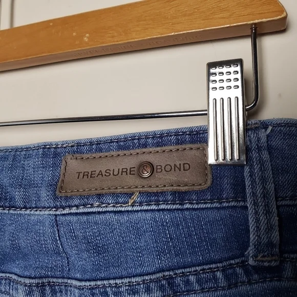 TREASURE & BOND Midrise Skinny Ankle Ripped Jeans - Picture 6 of 10